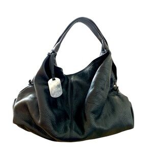 Elegant Black Leather Women's Bag